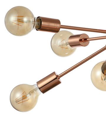 Copper 30.5" Sputnik Metal LED Flush - JONATHAN Y